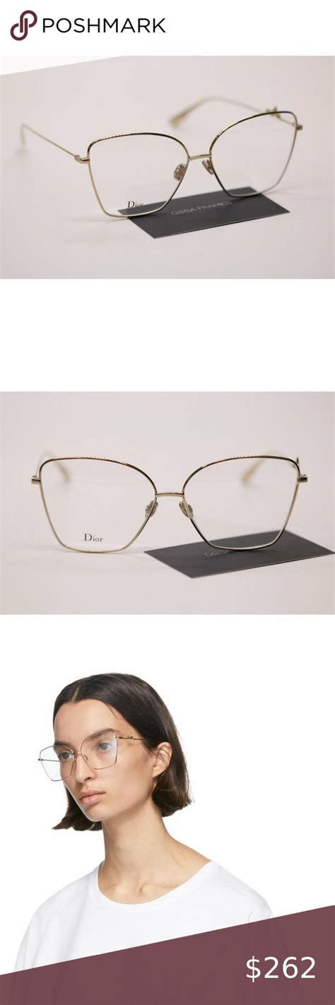 dior signature 01 j5g|Christian Dior Eyeglasses Women's DiorSignatureO1 DDB Gold .